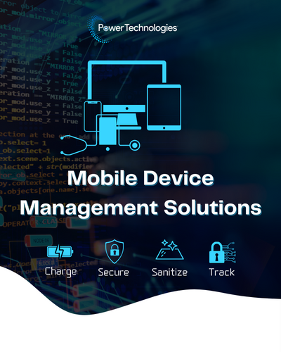 Mobile Device management solutions for securing, charging, sanitizing, and tracking chromebooks, tablets, ipads, notebooks, laptops